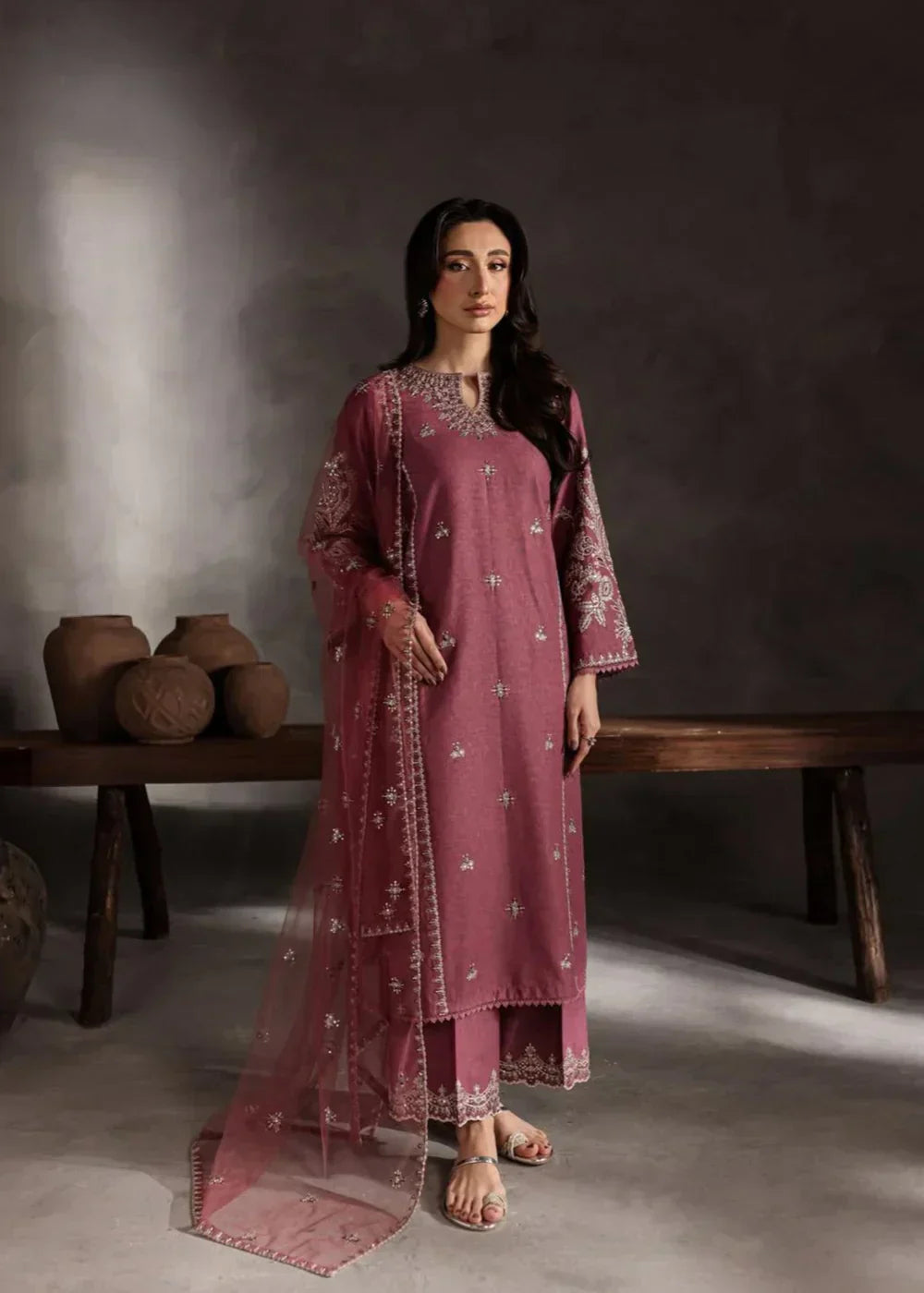 PINK OPAL EMBROIDERED 3PCS