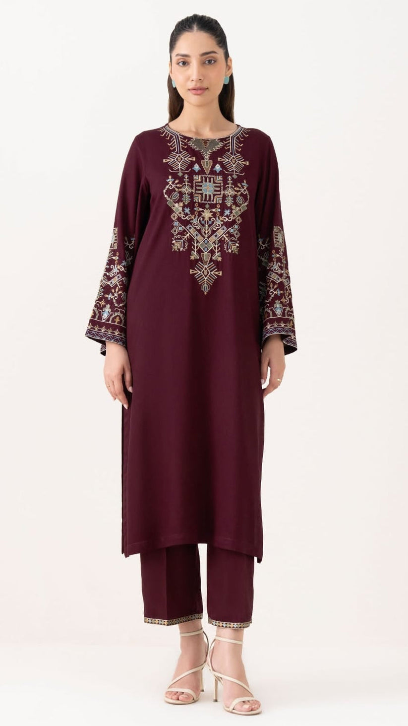 AYZA MAROON 2PCS