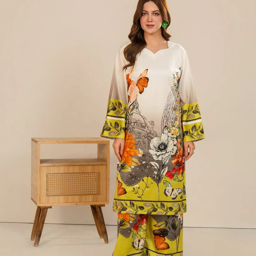 BEIGE BOLD VELVET 2 PCS