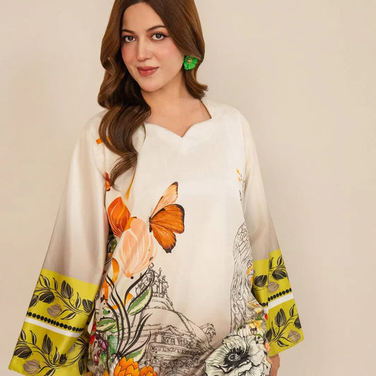 BEIGE BOLD VELVET 2 PCS