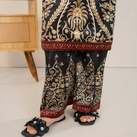 BLACK BLOOM VELVET 2PCS